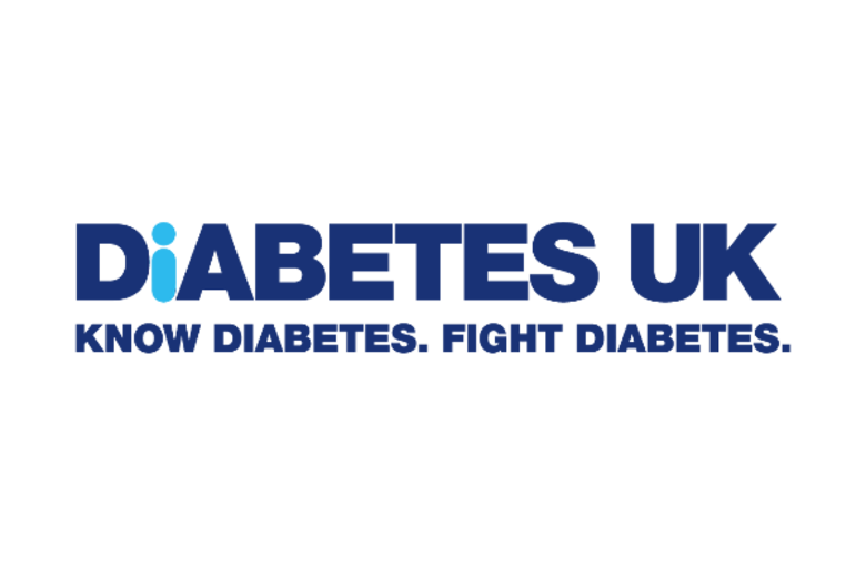 Logo of Diabetes UK with the slogan "Know diabetes. Fight diabetes."